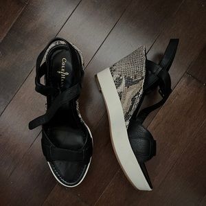 Cole Haan Nike Air Leather Wedges Size 7 1/2